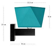 Wandlampe DIAK2TUD Wandleuchte Türkis - 3