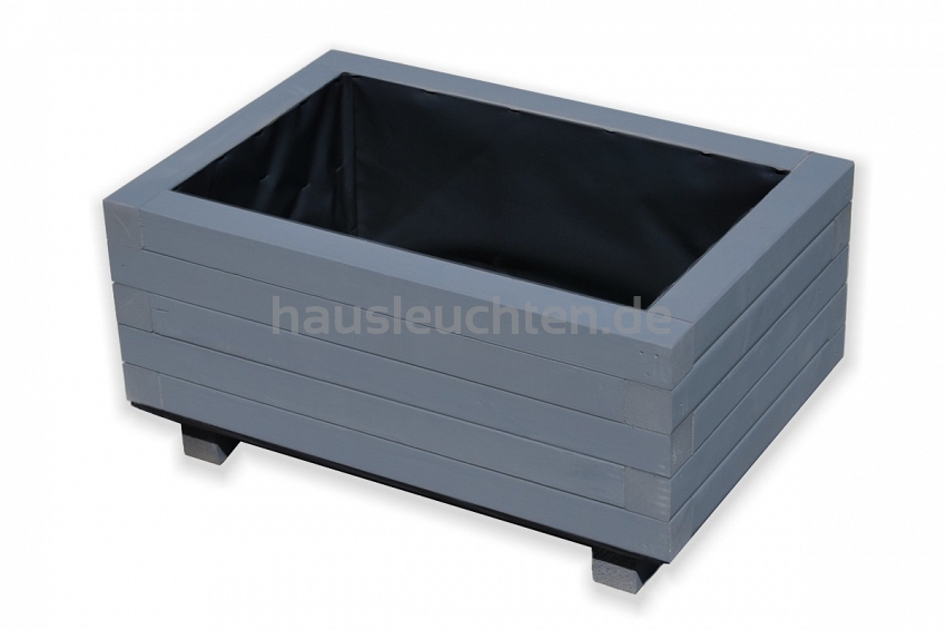 Pflanzkasten GRAU ANTHRAZIT Pflanzkübel aus Holz AB60KAN4030AN 60 x 40 x 30 cm 60KAN4030AN