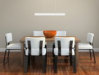 Dimmbare LED weiße Hängeleuchte Eschenholz LED60KB-3K-WEIß Pendelleuchte Höhenverstellbar Esstischlampe Hängelampe Pendellampe - 6
