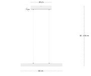 Dimmbare LED weiße Hängeleuchte Eschenholz LED60KB-3K-WEIß Pendelleuchte Höhenverstellbar Esstischlampe Hängelampe Pendellampe - 7