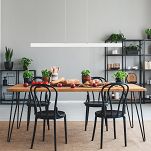 Dimmbare LED Hängeleuchte WI116LED-3K-WEIß Pendelleuchte Höhenverstellbar Esstischlampe Hängelampe Pendellampe - 2