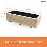 Pflanzkasten Pflanzkübel aus Holz AB100KAN4030 100 x 40 x 30 cm 100KAN4030 - 2