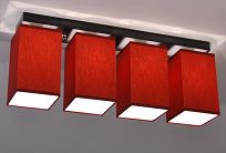 Deckenlampe CLS428D BORDEAUXROT  - 2