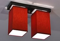 Deckenlampe CLS218D BORDEAUXROT  - 2