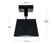 Deckenstrahler Deckenlampe DIA11SCDPR Deckenleuchte Schwarz  - 3