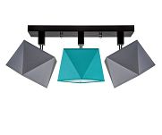 Deckenstrahler Deckenlampe DIA31GRTUDPR Deckenleuchte Grau Türkis - 2