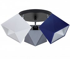 Deckenstrahler Deckenlampe WEGRBL-PR3030SC Weiß Grau Blau