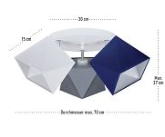 Deckenstrahler Deckenlampe WEGRBL-PR3030WE Weiß Grau Blau - 2