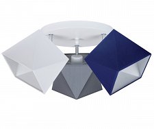 Deckenstrahler Deckenlampe WEGRBL-PR3030WE Weiß Grau Blau