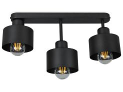 Schwarze Deckenlampe OST4006SC Deckenleuchte 3-flammig