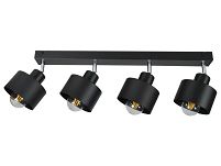 Schwarze Deckenstrahler Deckenlampe 4PRST6005SC Deckenleuchte 4-flammig - 2
