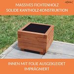 Pflanzkasten NUSS Pflanzkübel aus Holz AB40KAN4030NU 40 x 40 x 30 cm 40KAN4030NU - 4