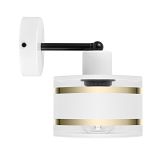 Weiße Wandlampe mit weißem Lampenschirm WAND-TI-1010WE-WE Wandleuchte - 3