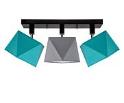 Deckenstrahler Deckenlampe DIA31TUGRDPR Deckenleuchte Türkis Grau - 2