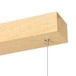Dimmbare LED Hängeleuchte Eschenholz LED60KB-3K-ESCHE Pendelleuchte Höhenverstellbar Esstischlampe Hängelampe Pendellampe - 5