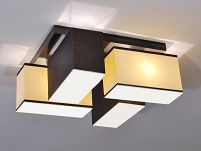Deckenlampe Deckenleuchte mit Blenden BLEJLS4120D DUNKEL BRAUN ECRU  - 2