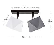 Deckenstrahler Deckenlampe DIA21WEGRDPR Deckenleuchte Weiß Grau - 3