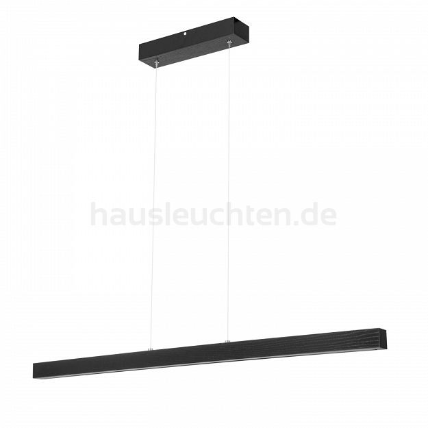 Dimmbare LED schwarze Hängeleuchte Eschenholz LED100KB-3K-SCHWARZ Pendelleuchte Höhenverstellbar Esstischlampe Hängelampe Pendellampe