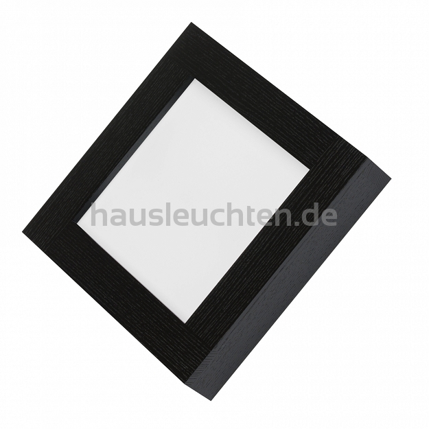 LED-Panel aus Holz Schwarz Wandleuchte PLA2525-4K-SCHWARZ 24W Wandlampe 25x25x5H cm