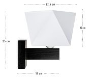 Wandlampe DIAK2WED Wandleuchte Weiß - 3