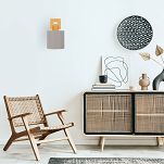 Graue Wandlampe aus Holz CL-WAND-WE10x10BU-GR LED Wandleuchte - 2