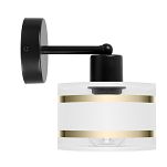 Schwarze Wandlampe mit weißem Lampenschirm WAND-TI-1010SC-WE Wandleuchte - 3