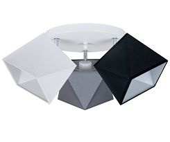 Deckenstrahler Deckenlampe WEGRSC-PR3030WE Weiß Grau Schwarz