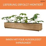 Blumentopf, Pflanzkasten aus Holz EICHE 110DES1717EI 110 x 17 x 17 cm - 3