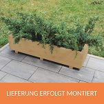 Hochbeet 115x40x30H cm Eiche AB115KAN4030EI Blumenkasten aus Holz Pflanzkübel Pflanzkasten 115KAN4030EI - 3