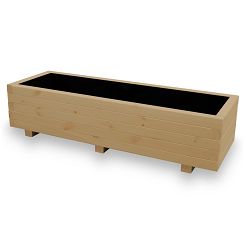 Hochbeet 115x40x30H cm Eiche AB115KAN4030EI Blumenkasten aus Holz Pflanzkübel Pflanzkasten 115KAN4030EI