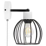 Weiße Wandlampe mit Zugschalter aus Metall SHWAND-KU-OST1010WE Wandleuchte - 2