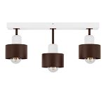 Braune Deckenlampe aus Holz BR50x7WE Deckenleuchte 3-flammig - 2