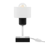 Weiße Tischlampe aus Holz TI-WE10x10SC Tischleuchte - 3