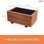 Pflanzkasten NUSS Pflanzkübel aus Holz AB60KAN4030NU 60 x 40 x 30 cm 60KAN4030NU - 2