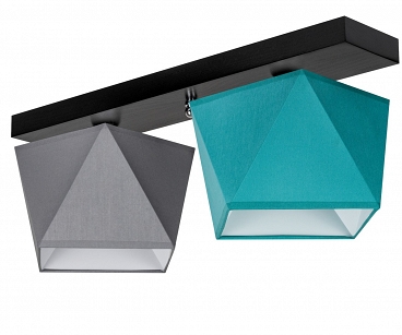 Deckenlampe DIA23GRTUD Deckenleuchte Grau Türkis