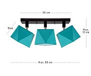 Deckenstrahler Deckenlampe DIA31TUTUDPR Deckenleuchte Türkis - 3