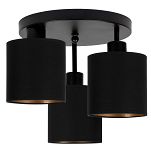Schwarze Deckenlampe mit drei Lampenschirme schwarz CL-3030SC-SCSCSC Deckenleuchte - 3