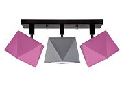 Deckenstrahler Deckenlampe DIA31ROGRDPR Deckenleuchte Rosa Grau - 2