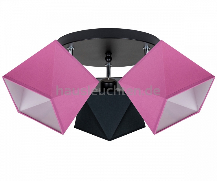 Deckenstrahler Deckenlampe ROSCRO-PR3030SC Rosa Schwarz Rosa