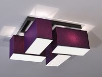 Deckenlampe Deckenleuchte mit Blenden BLEJLS419D VIOLETT  - 2