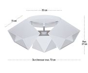 Deckenstrahler Deckenlampe WEWEWE-PR3030WE Weiß - 2