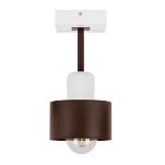 Braune Deckenlampe aus Holz BR10x10WE Deckenleuchte 1-flammig - 2