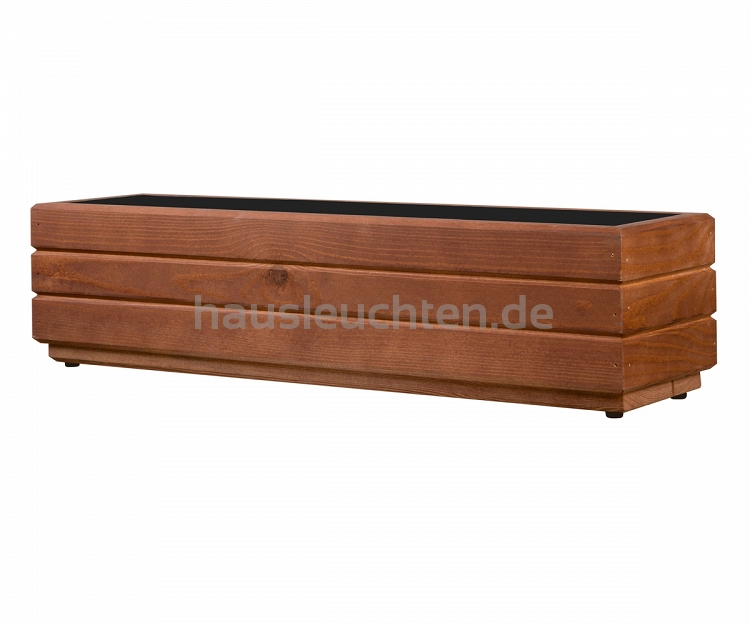 Blumentopf, Pflanzkasten aus Holz NUSS BRAUN 70DES1717NU 70 x 17 x 17 cm