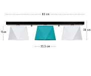 Deckenlampe DIA32WETUD Deckenleuchte Weiß Türkis - 3