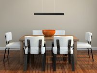 Dimmbare LED schwarze Hängeleuchte Eschenholz LED60KB-3K-SCHWARZ Pendelleuchte Höhenverstellbar Esstischlampe Hängelampe Pendellampe - 6