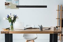 Dimmbare LED schwarze Hängeleuchte Eschenholz LED60KB-3K-SCHWARZ Pendelleuchte Höhenverstellbar Esstischlampe Hängelampe Pendellampe - 2