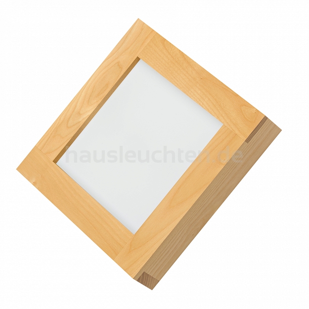 LED-Panel aus Holz Esche Wandleuchte PLA2525-4K-ESCHE 24W Wandlampe 25x25x5H cm