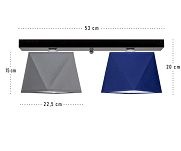 Deckenlampe DIA23GRBLD Deckenleuchte Grau Blau - 3