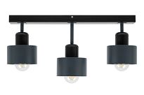 Anthrazite Deckenlampe aus Holz AN50x7SC Deckenleuchte 3-flammig - 4