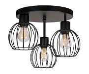 Schwarze Deckenlampe KU-OST3030SC Deckenleuchte 3-flammig - 2